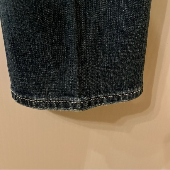 Miss Me Signature Rise Boot Blue Jeans 28 Med Wash Rhinestones Embroidered Rose - Picture 11 of 15